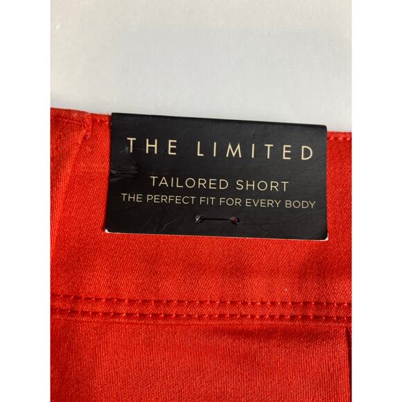 The Limited Red Tailored 5" Shorts Women's Size 4 NWT - Picture 7 of 10